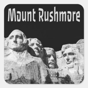 Mount Rushmore National Memorial South Dakota Square Sticker