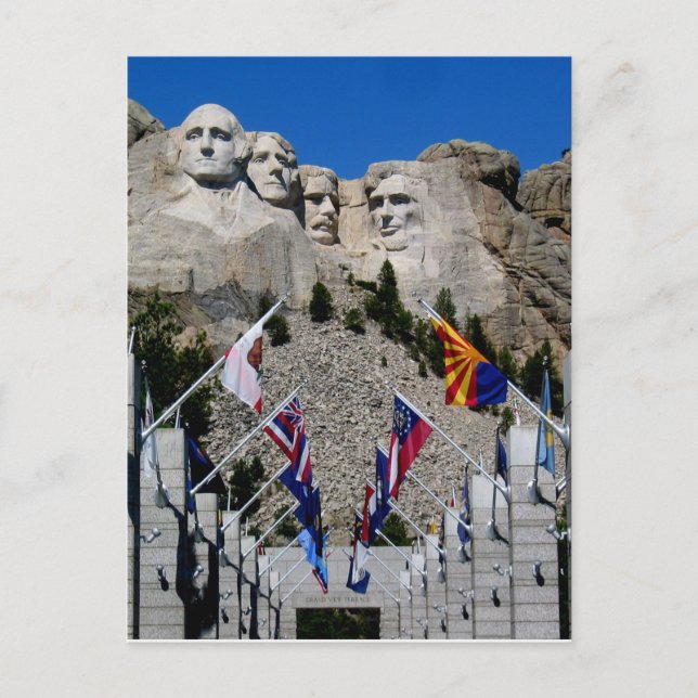 Mount Rushmore National Memorial Souvenir Postcard (Front)