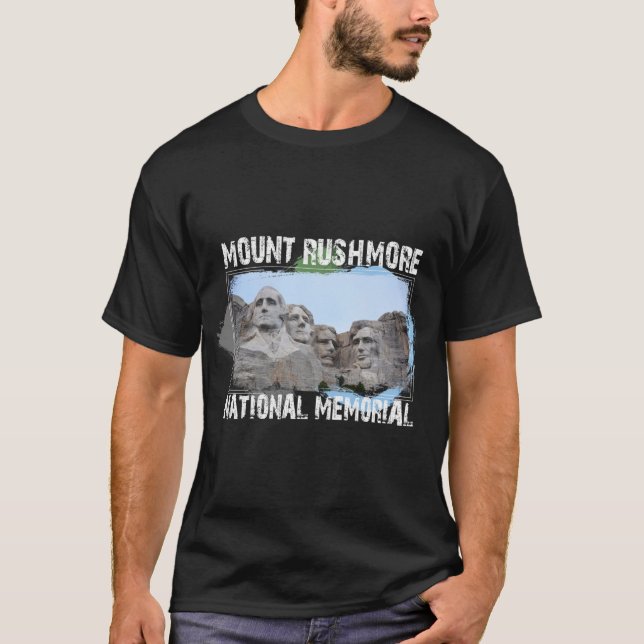 Mount Rushmore National Memorial T-Shirt Gift Tee (Front)