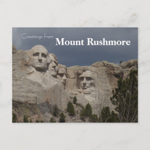Mount Rushmore National Monument South Dakota Postcard