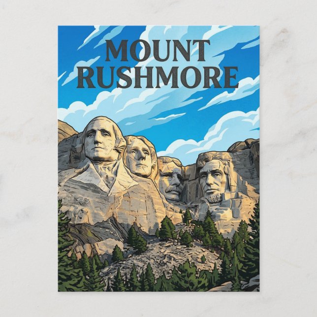 Mount Rushmore Postcard (Front)