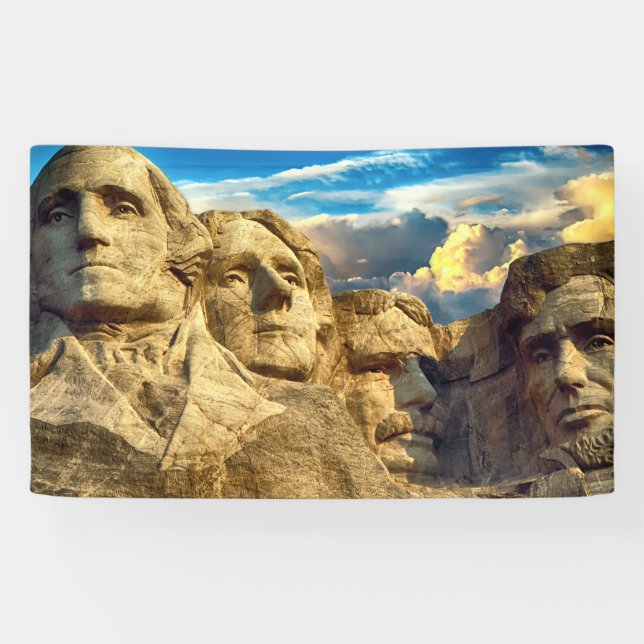 Mount Rushmore Presidential Memorial Banner (Horizontal)