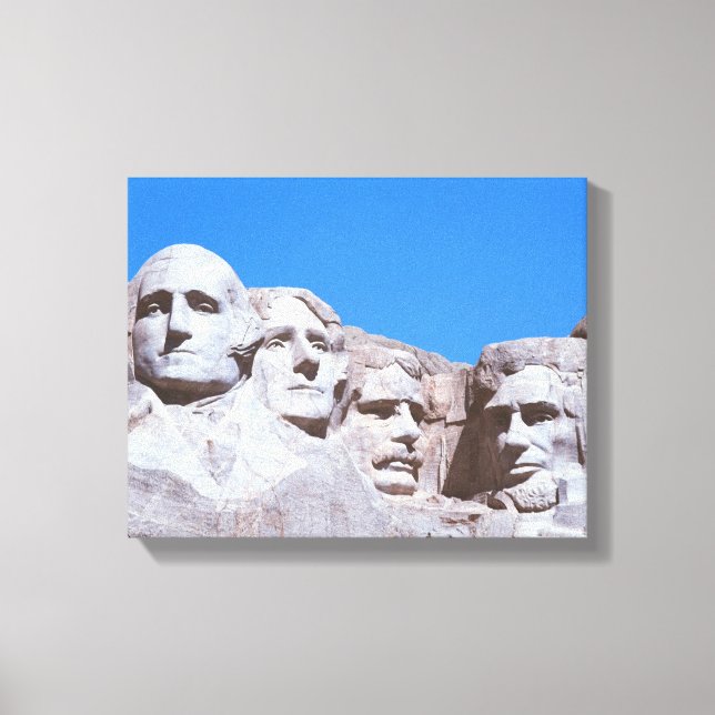 Mount Rushmore Sculpture in South Dakota Canvas Print (Front)