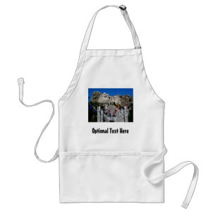 Mount Rushmore South Dakota Flag Souvenir Standard Apron