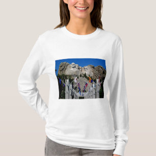 Mount Rushmore South Dakota Flag Souvenir T-Shirt