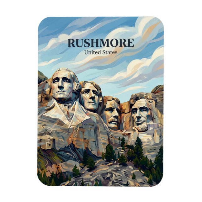 Mount Rushmore South Dakota Magnet (Vertical)