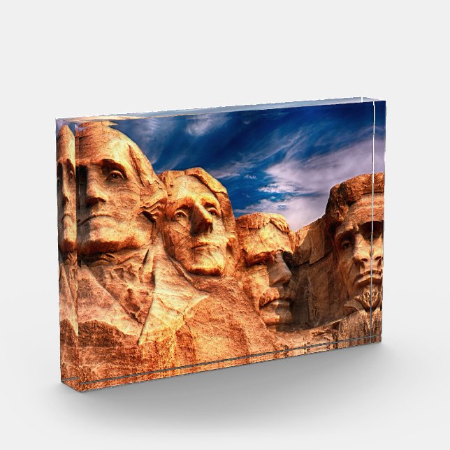 Mount Rushmore South Dakota Photo Block (Left)