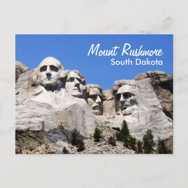 Mount Rushmore South Dakota Postcard (Front)