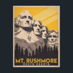 Mount Rushmore, South Dakota Postcard<br><div class="desc">This postcard features a breathtaking image of Mount Rushmore,  South Dakota,  a must-see landmark for any visitor to the United States.</div>