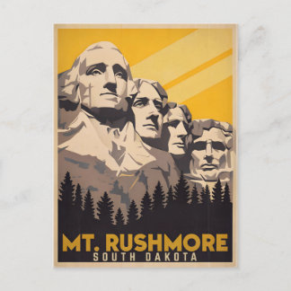 Mount Rushmore, South Dakota Postcard