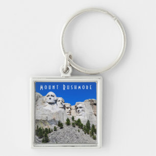 Mount Rushmore Square Keychain