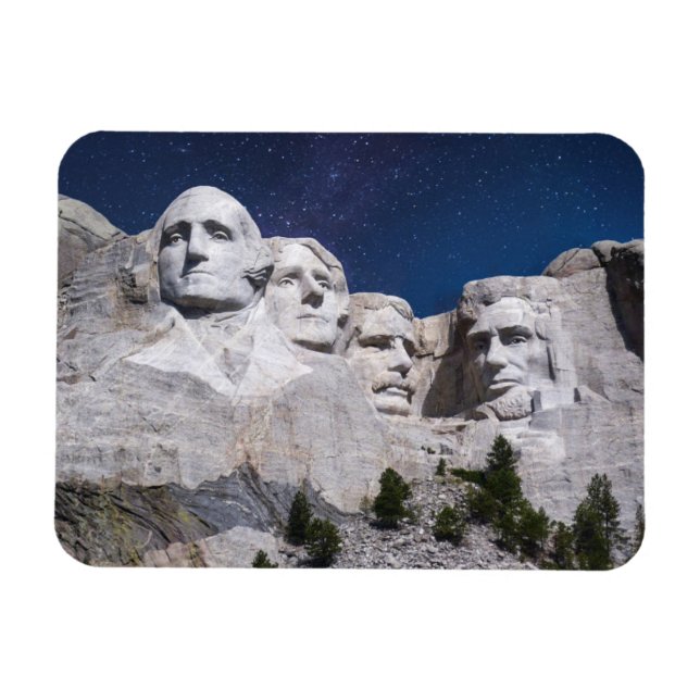 Mount Rushmore Timelapse Sky Magnet (Horizontal)