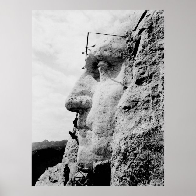 Mount Rushmore under Construction Poster (Front)