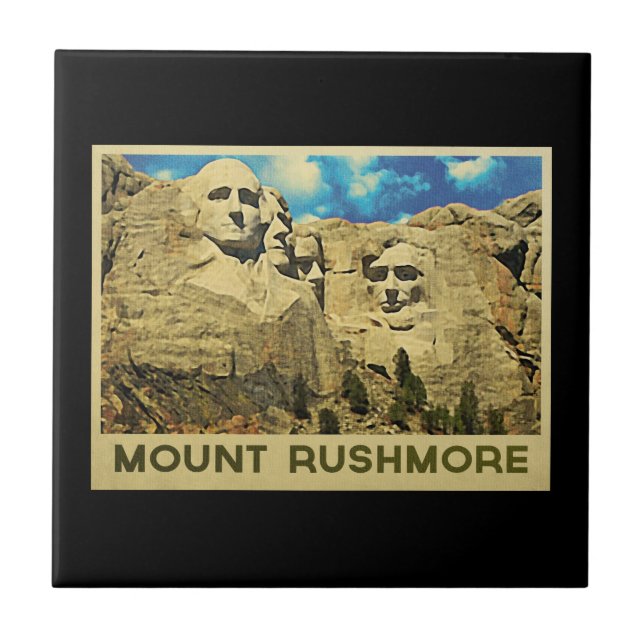 Mount Rushmore Vintage Tile (Front)