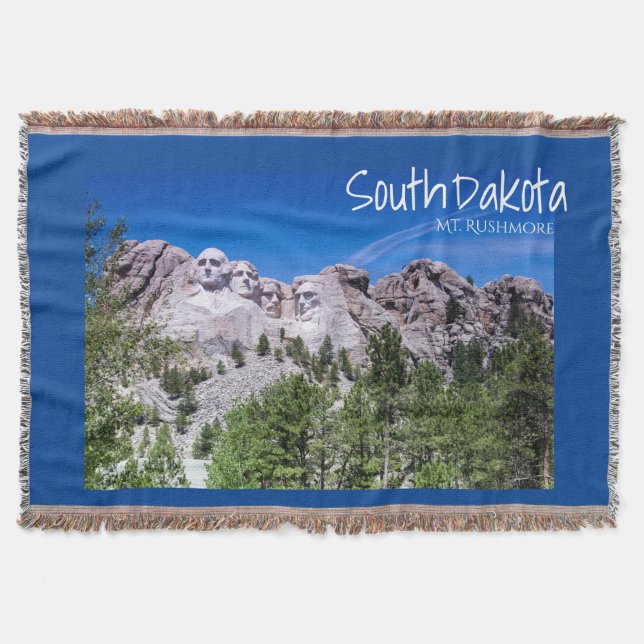 Mount Rushmore Vista Throw Blanket (Front)