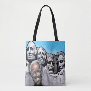 Mount Rushmore with Biden Tote Bag