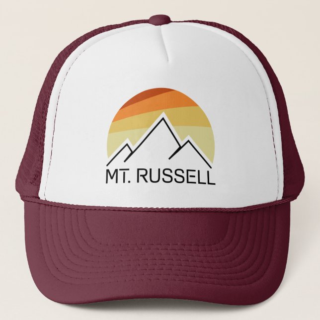 Mount Russell California Retro Trucker Hat (Front)