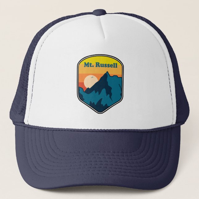 Mount Russell California Sunrise Trucker Hat (Front)