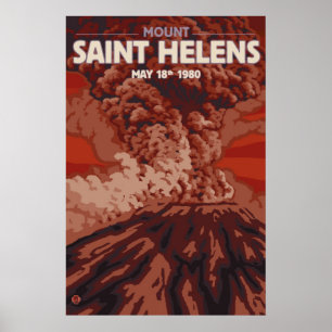 Mount Saint Helens - Explosion - Travel Poster