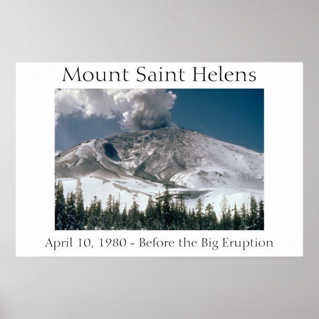 Mount Saint Helens - Pre-Eruption Poster (Front)