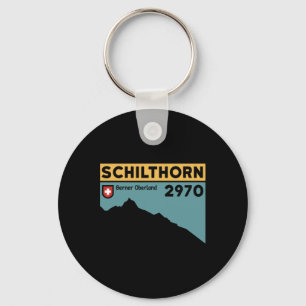 Mount Schilthorn Piz Gloria Hike Swiss Climbing Hi Key Ring