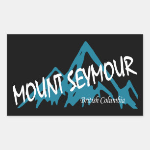 Mount Seymour Mountains Rectangular Sticker