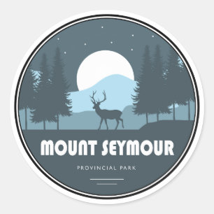 Mount Seymour Provincial Park Deer Classic Round Sticker