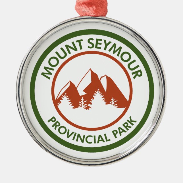 Mount Seymour Provincial Park Metal Tree Decoration (Front)