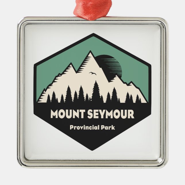 Mount Seymour Provincial Park Metal Tree Decoration (Front)