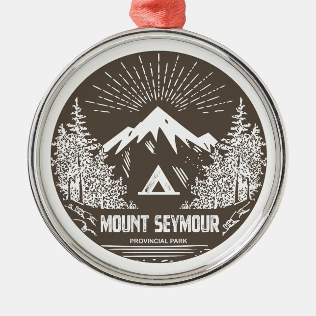 Mount Seymour Provincial Park Metal Tree Decoration (Front)
