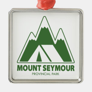 Mount Seymour Provincial Park Mountains Camping Metal Tree Decoration