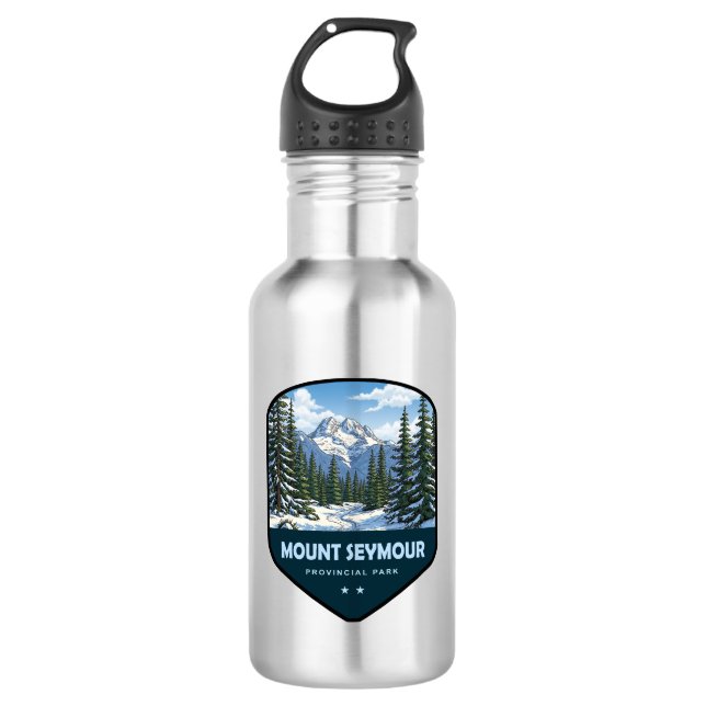 Mount Seymour Provincial Park Shield 532 Ml Water Bottle (Front)