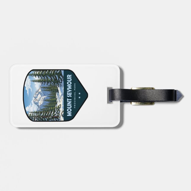 Mount Seymour Provincial Park Shield Luggage Tag (Back Horizontal)