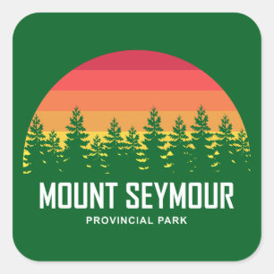 Mount Seymour Provincial Park Square Sticker