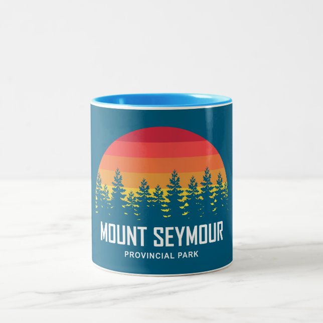 Mount Seymour Provincial Park Two-Tone Coffee Mug (Center)
