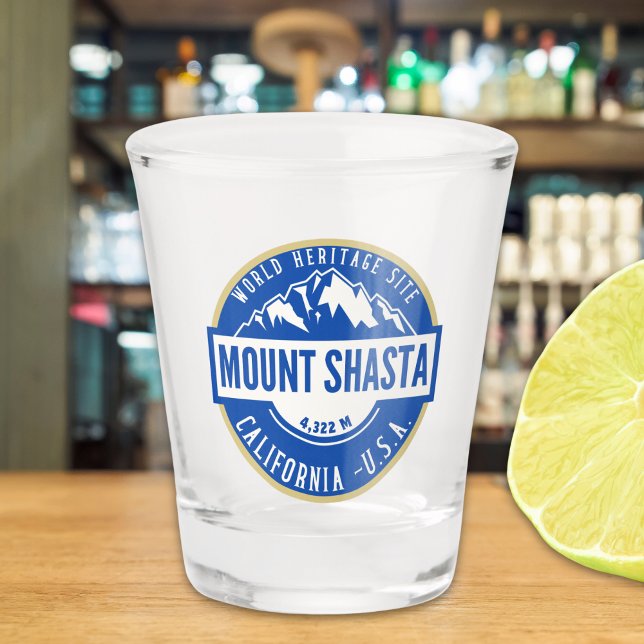 Mount Shasta California Beautiful Landscape Shot Glass (Creator Uploaded)