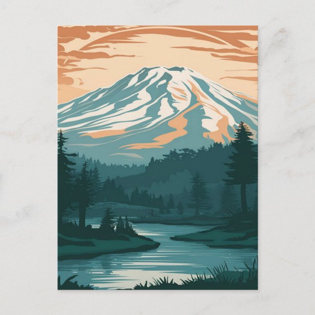Mount Shasta California Postcard (Front)
