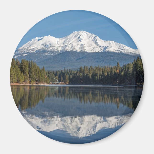 MOUNT SHASTA REFLECTED MAGNET (Front)