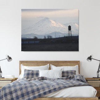 Mount Shasta Sunset on Snow 1 Canvas Print