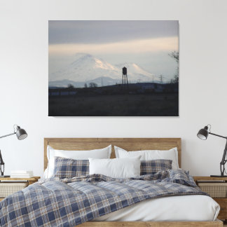 Mount Shasta Sunset on Snow 3 Canvas Print