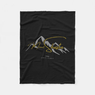 Mount shasta usa  fleece blanket