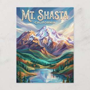 Mount Shasta USA Postcard
