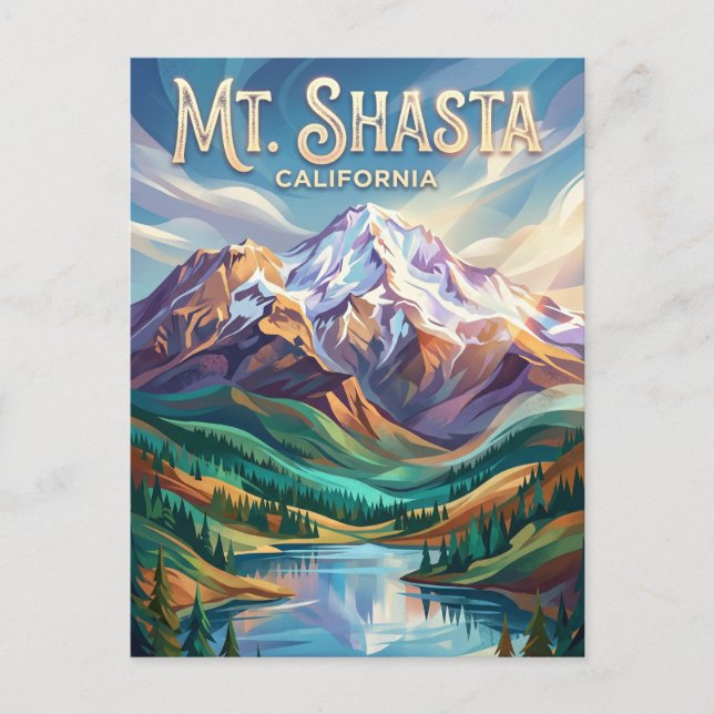 Mount Shasta USA Postcard (Front)