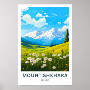 Mount Shkhara Georgia Travel Print