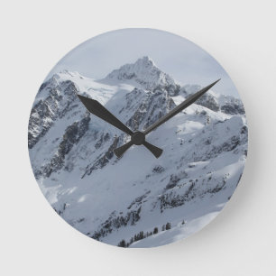 Mount Shuksan 2 Round Clock