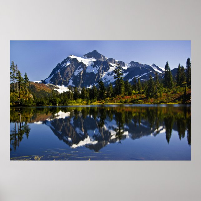 Mount Shuksan and Picture Lake poster (Front)