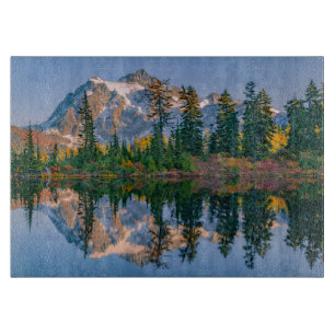 Mount Shuksan mirrored in Reflection Lake Cutting Board