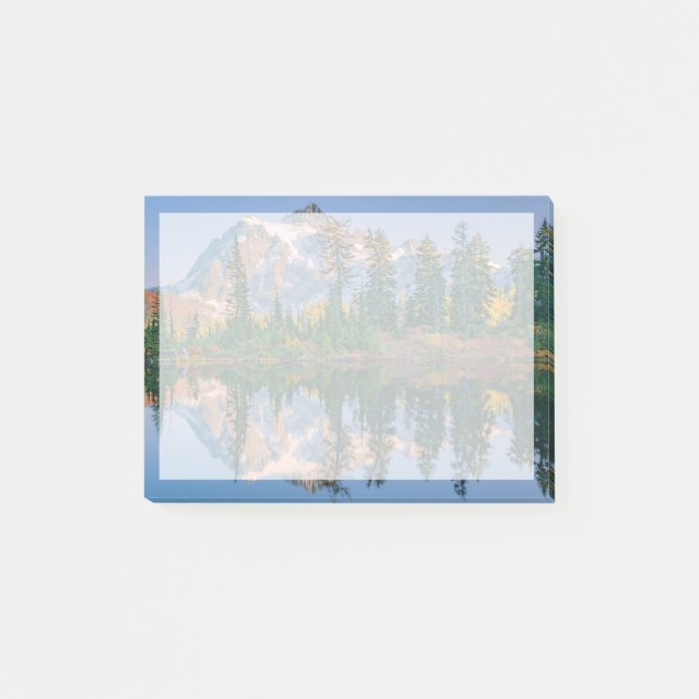 Mount Shuksan mirrored in Reflection Lake Post-it Notes (Front)