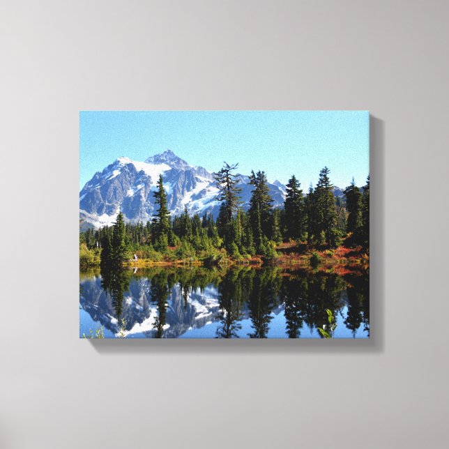 Mount SHuksan on a Sunny Day Canvas print (Front)