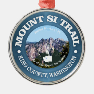Mount Si Trail Metal Tree Decoration